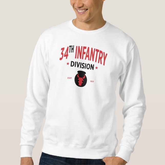 34. Infanterieabteilung - Militär der USA Sweatshirt (Vorderseite)