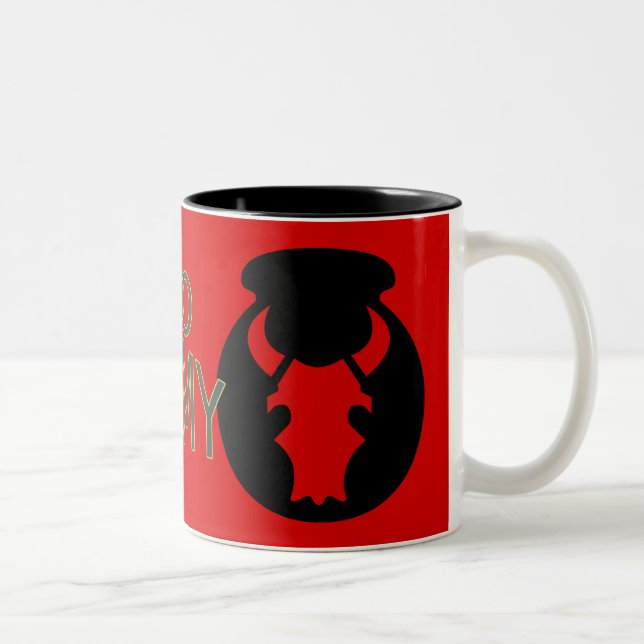 34. Infanterieabteilung Zweifarbige Tasse (Rechts)