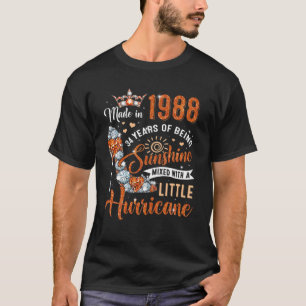 34 Jahre alt 1988 Geburtstagskönigin Diamond Er T-Shirt