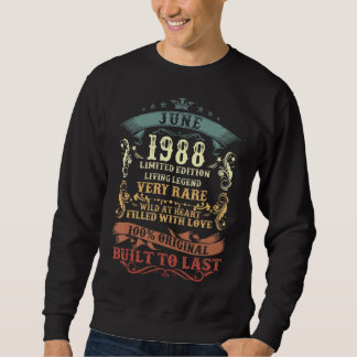 34 Jahre alt 34. Juni Geburtstag für Männer Frauen Sweatshirt
