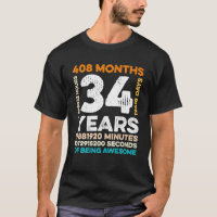 34 Jahre alt 408 Monate Phantastisch 34.