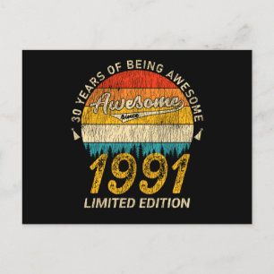 34 Jahre alte Geburtstagslegende 34. Geburtstagsge Postkarte