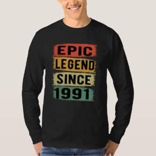 34 Jahre alter Tag Epische Legende 34. Geburtstags T-Shirt