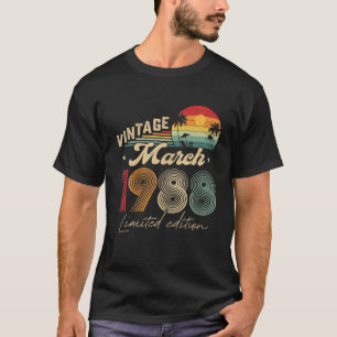 34 Jahre Awesome March 1988 Limitierte Auflage T-Shirt
