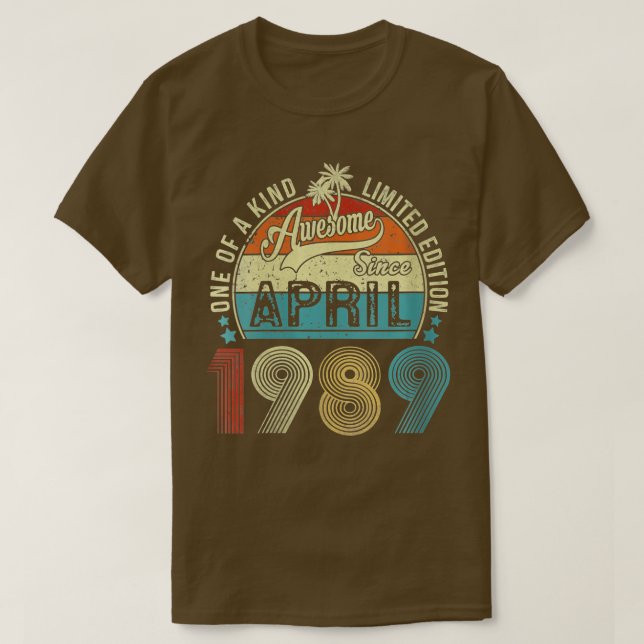 34 Jahre Phantastisch seit April 1989 T-Shirt (Design vorne)