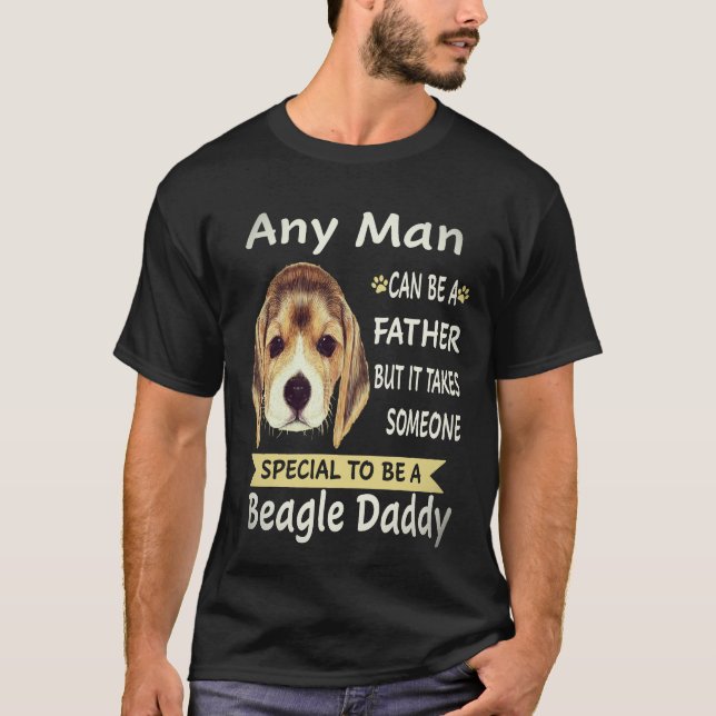 34 Jeder Mann - Beagle Daddy Beagle T-Shirt (Vorderseite)