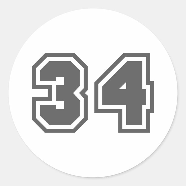 34 RUNDER AUFKLEBER (Vorderseite)