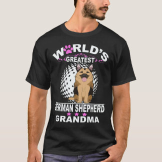 34 Weltbeste Deutsche Schäferhund-Oma Deutsche T-Shirt