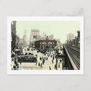 34th St., Herald Square, New York City Vintag Postkarte