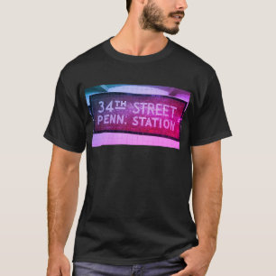 34th Street, Manhattan NYC Tile Sign T-Shirt