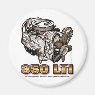 350 LT1 Korvette Motor Magnet