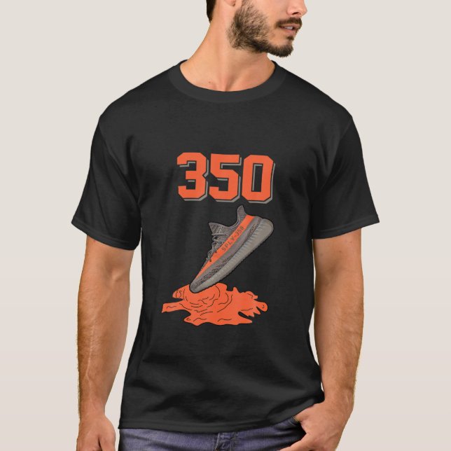 350 V2 Beluga Reflektives T-Shirt für Shoes Drippi (Vorderseite)