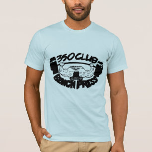 350 Verein-Bankdrücken-grundlegendes T-Shirt