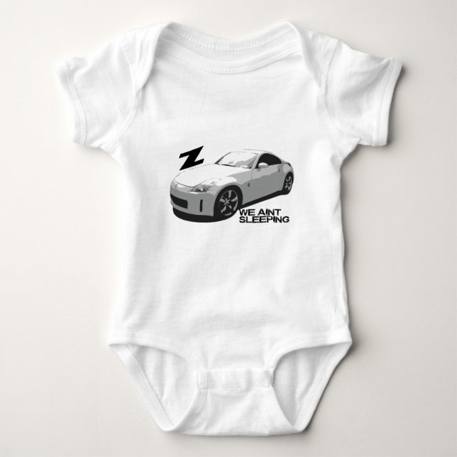 350Z Aint Schlafen Baby Strampler (Vorderseite)