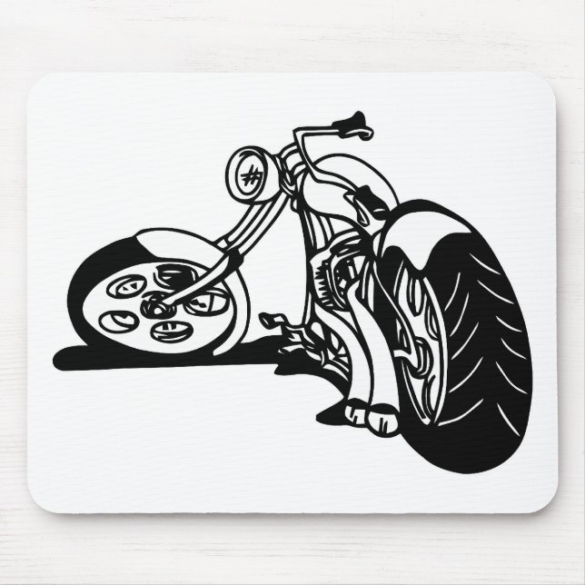 354 Chopper Bike Mousepad (Vorne)