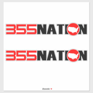 355Nation Standard Design Aufkleber