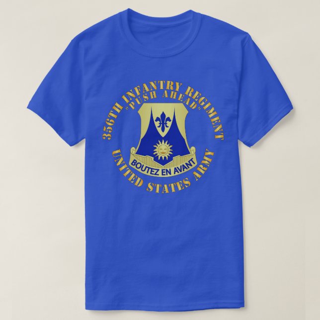 356. Rascher Regiment Push Ahead X T-Shirt (Design vorne)