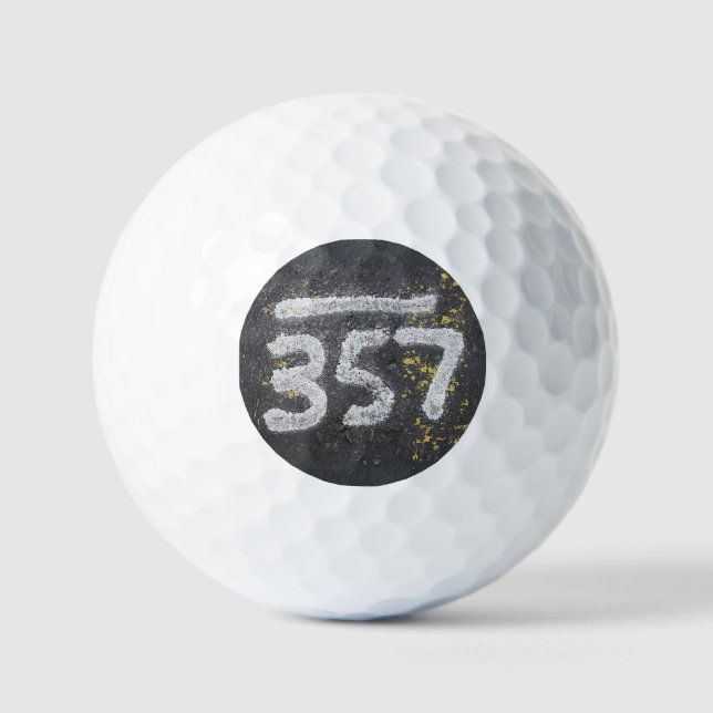 357 Mason's and Angel Number Golfball (Vorderseite)