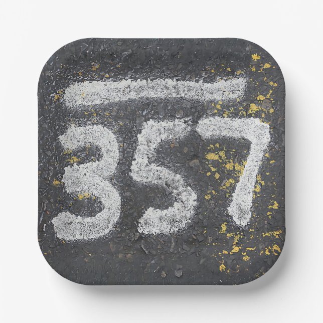 357 Mason's and Angel Number Pappteller (Vorderseite)