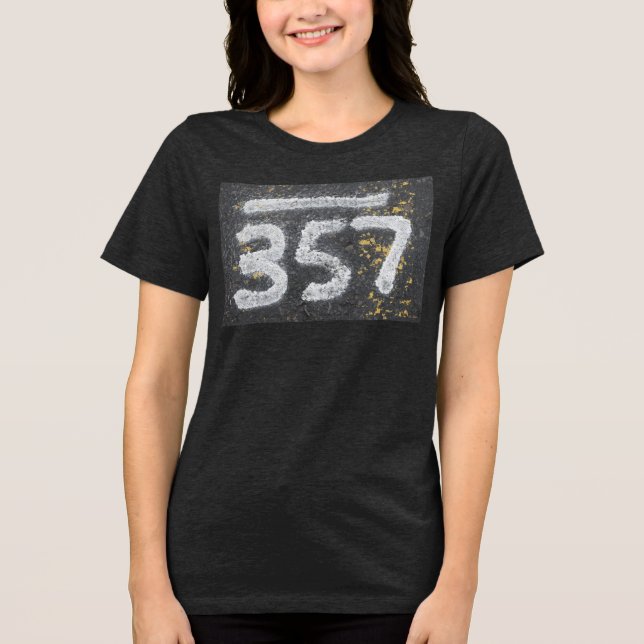 357 Mason's and Angel Number Tri-Blend Shirt (Vorderseite)