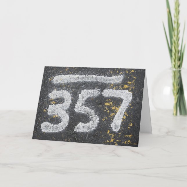 357 Masons und Engelszahl Karte (Vorderseite)