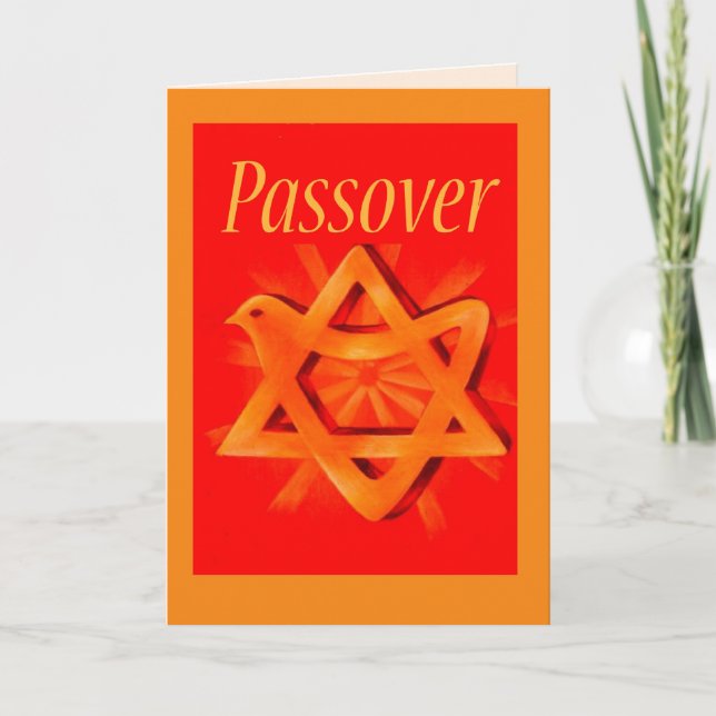 3583 Passover Red-Gold Karte (Vorderseite)