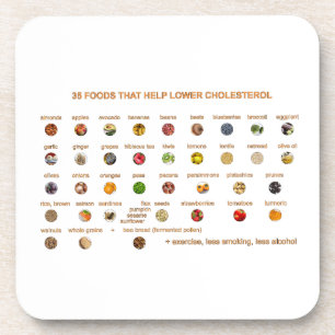 35 Beste Lebensmittel zur Senkung des Cholesterins Getränkeuntersetzer
