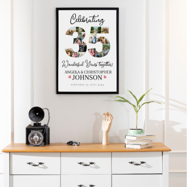 35. Ehejahre Perljubiläum Foto Poster (Von Creator hochgeladen)