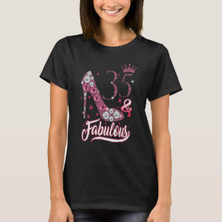 35 & fabulous 35 Years Old Birthday Diamond Crown T-Shirt