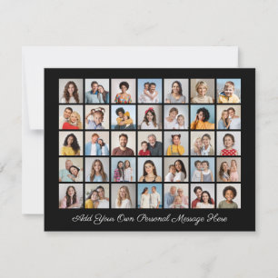 35 Foto-Collage Fügen Sie Ihre eigene Nachricht hi Feiertagskarte