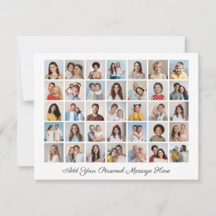 35 Foto Collage Fügen Sie Ihren eigenen Gruß hinzu Feiertagskarte