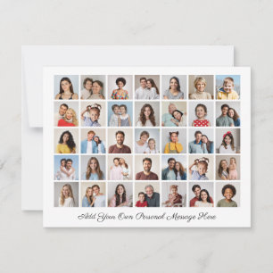 35 Foto Collage Fügen Sie Ihren eigenen Gruß hinzu Feiertagskarte