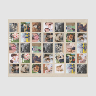 35 Foto-Collage Seidenpapier