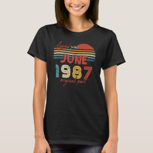 35 Geburtsdatum seit Juni 1987 Original Teil T-Shirt