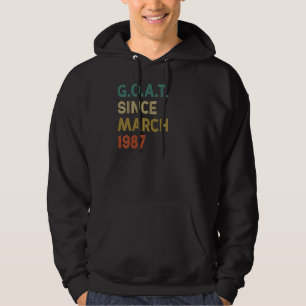 35. Geburtstag 35 Jahre alte Ziege Seit März 1987 Hoodie
