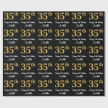 35. Geburtstag: Elegante Luxuriöse Imitate Gold Lo