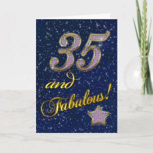 35. Geburtstag für jemanden Fabulous Karte