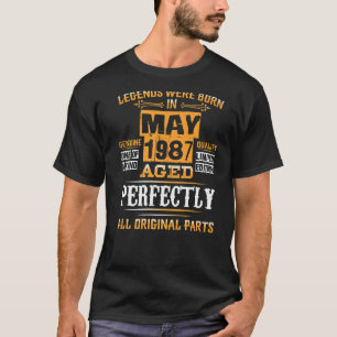 35. Geburtstag für Legenden Geboren Mai 1987 35 Ja T-Shirt