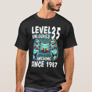 35. Geburtstag Gamer Boy Stufe 35 Phantastisch ent T-Shirt
