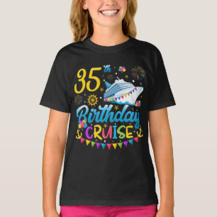 35. Geburtstag Kreuzfahrt B-Day Party Girl T-Shirt