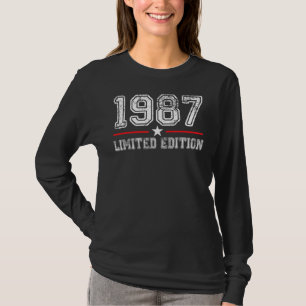 35. Geburtstag Ladys Mens 35 Jahre 1987 12 T-Shirt