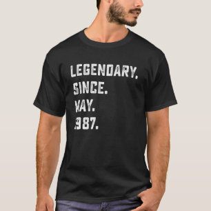 35. Geburtstag Legendary Seit Mai 1987 35 Jahre T-Shirt
