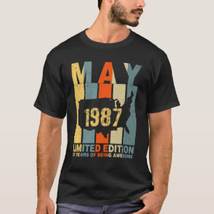 35. Geburtstag Mai 1987 35 Jahre Phantastisch T-Shirt