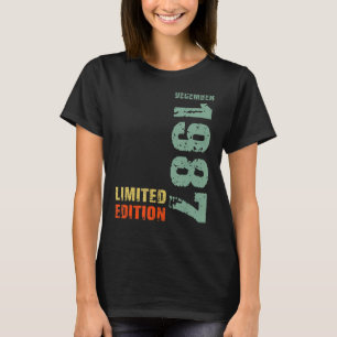 35. Geburtstag Mann 35 Jahre Dezember 1987 T-Shirt