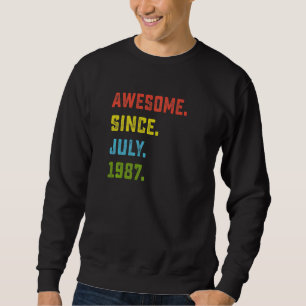 35. Geburtstag Phantastisch seit Juli 1987 35 Jahr Sweatshirt