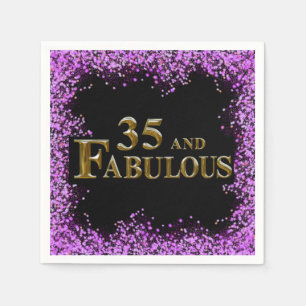 35. Geburtstag Serviette