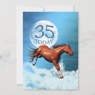 35. Geburtstag Spirit Pferd Party Einladung