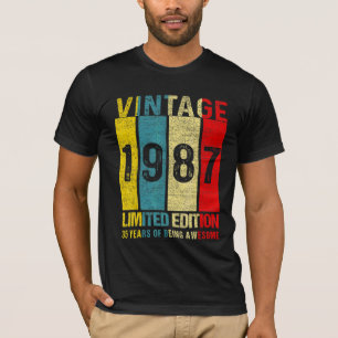 35 Geburtstag Vintag 1987 35 Jahre alt T-Shirt