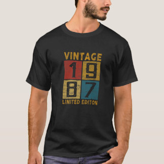 35. Geburtstag Vintag 1987 Geboren 1987 35 Jahre a T-Shirt