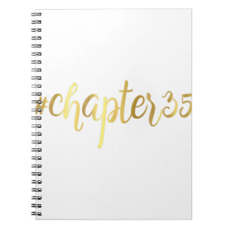 35. Geburtstagsgeschenk Kapitel 35 Hashtag 35 Fünf Notizblock